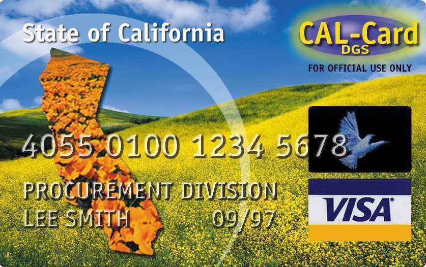 Cal Credit Card Sign